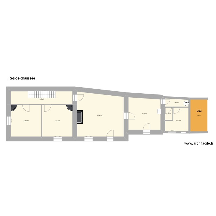 AMISSE. Plan de 13 pièces et 158 m2