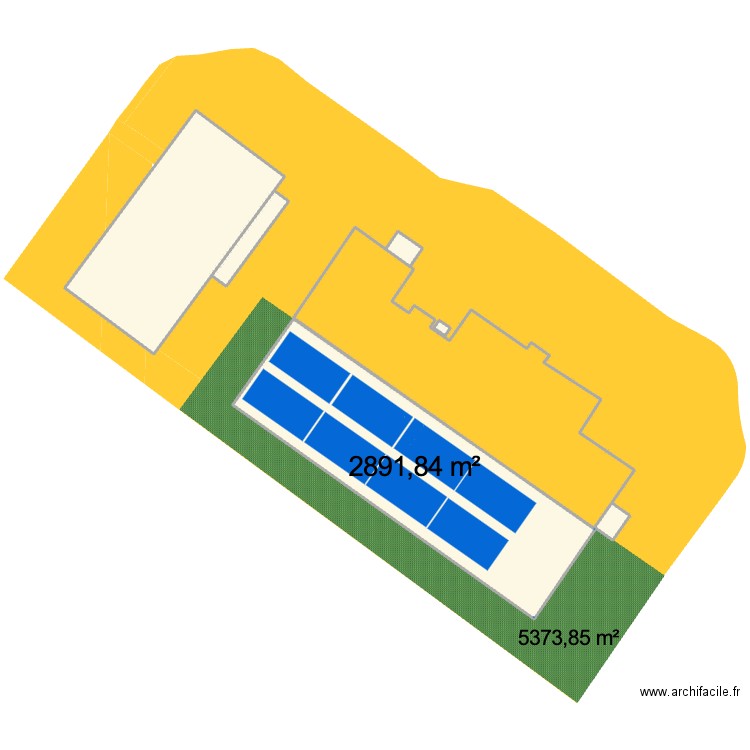 implantation padel tournefeuille. Plan de 6 pièces et 622 m2