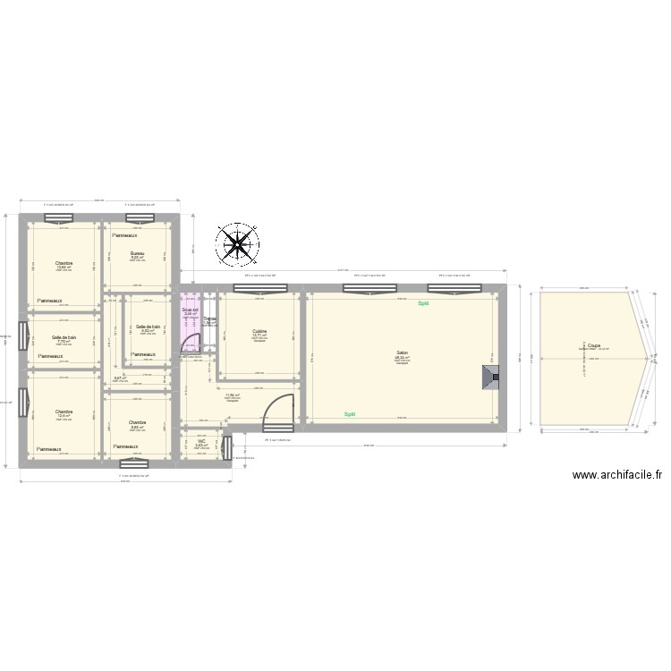 ML25002982 RAFTON . Plan de 19 pièces et 272 m2