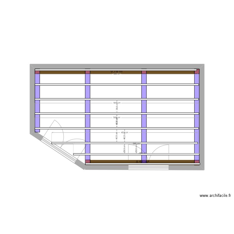 tarrasse meza 3 solive. Plan de 0 pièce et 0 m2