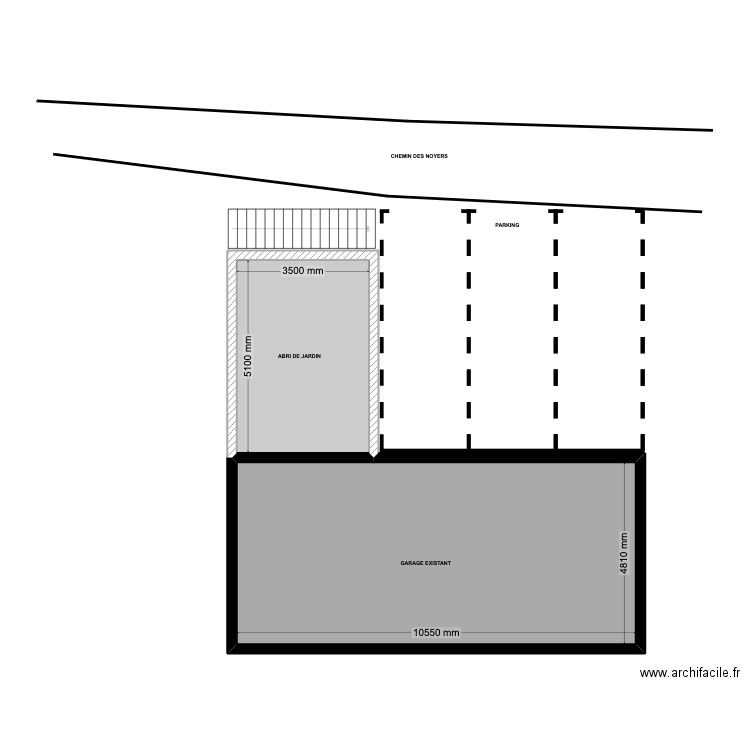 VUE DESSUS michel. Plan de 2 pièces et 69 m2