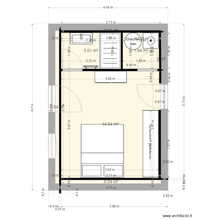 nrege rdc 05/2024. Plan de 7 pièces et 21 m2