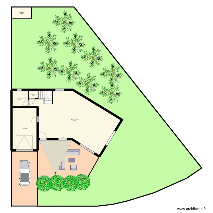 BERNUCCI  DOL. Plan de 15 pièces et 585 m2