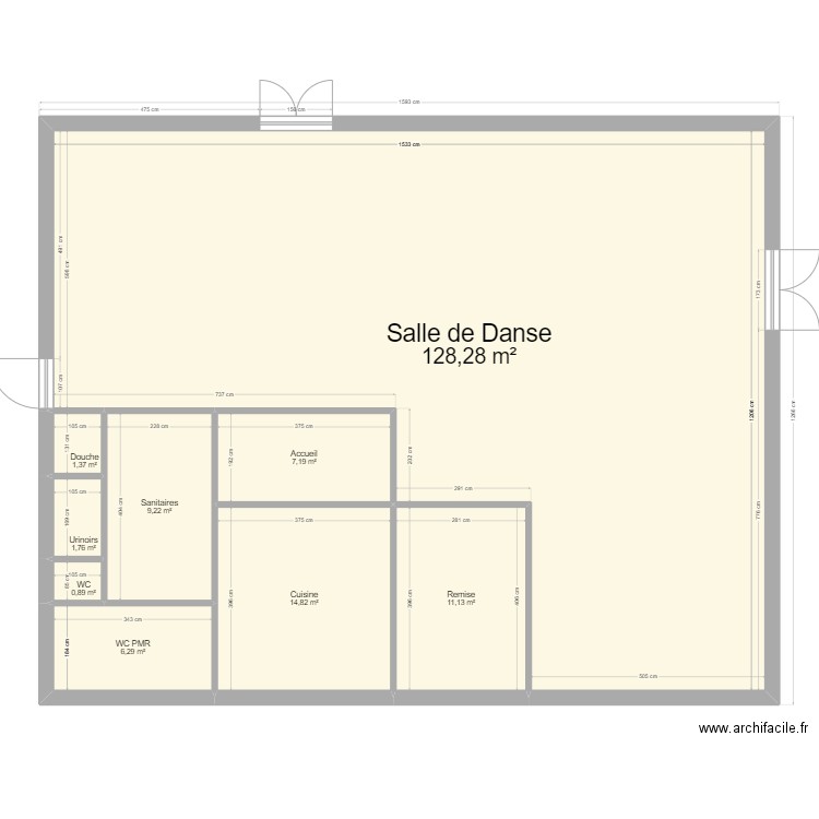 agadanse final. Plan de 9 pièces et 181 m2