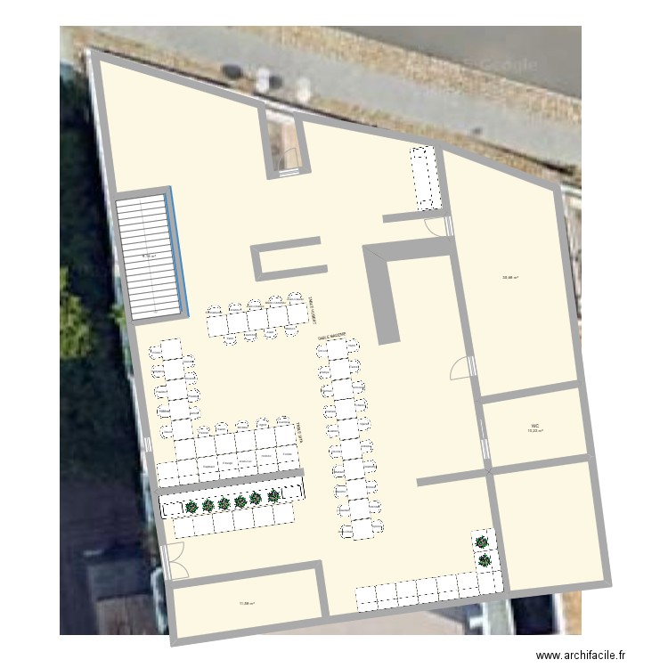 Plan Idée nouvelle dispo Antoine. Plan de 6 pièces et 309 m2