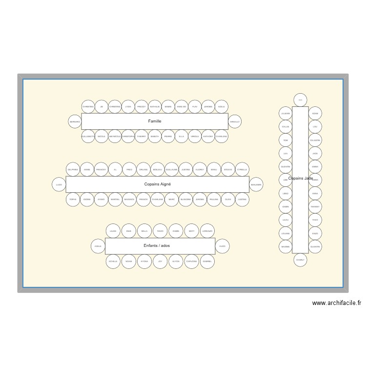 18 ans. Plan de 1 pièce et 161 m2