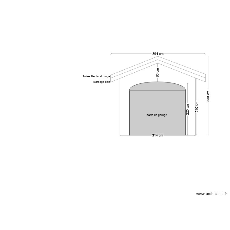 Plan façade Est. Plan de 0 pièce et 0 m2