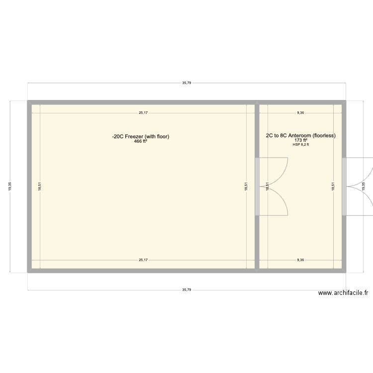 McCarthy Millipore. Plan de 2 pièces et 59 m2