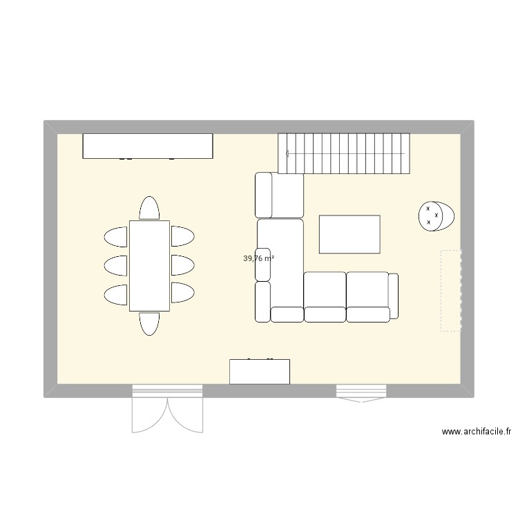 Sejour86. Plan de 1 pièce et 40 m2