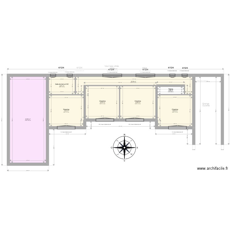 ML24018375 CABIAC. Plan de 15 pièces et 261 m2