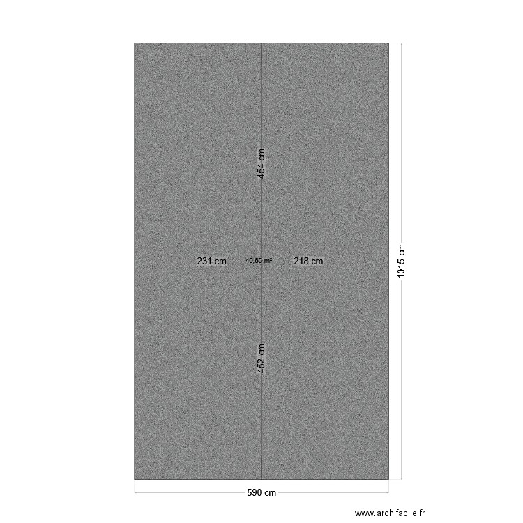 essai. Plan de 1 pièce et 41 m2