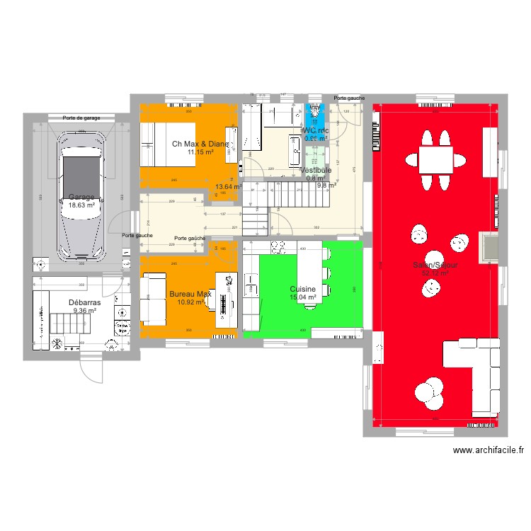 Plans Comete Final Amenage 3. Plan de 32 pièces et 284 m2