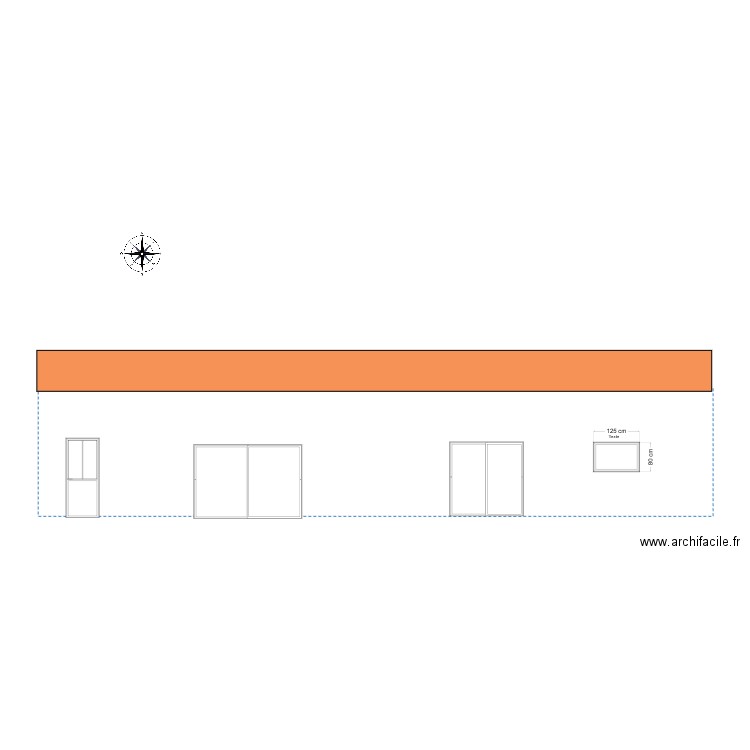 plan de coupe façade 2. Plan de 0 pièce et 0 m2