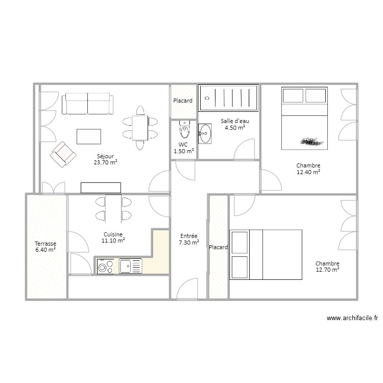 Rodach. Plan de 13 pièces et 101 m2