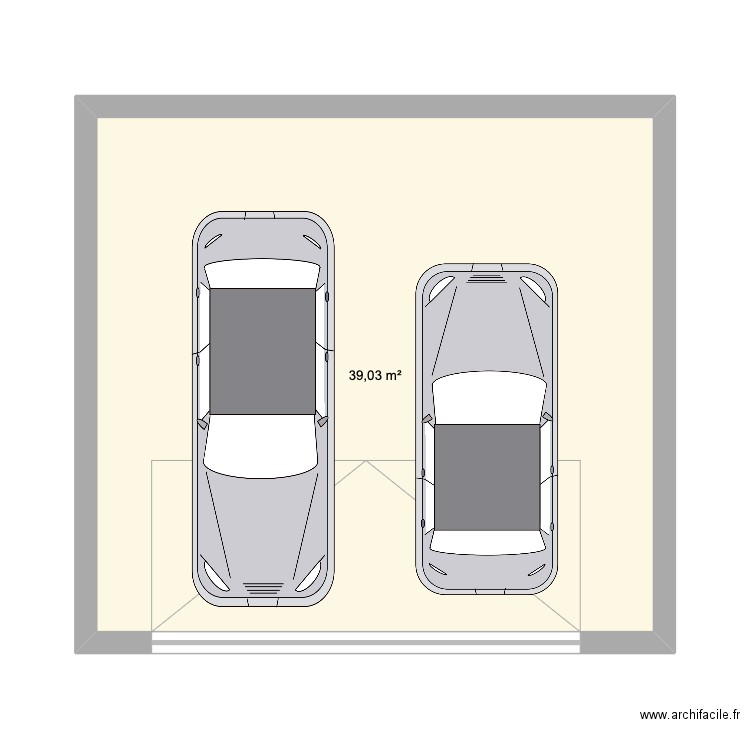 Garage Resti. Plan de 1 pièce et 39 m2