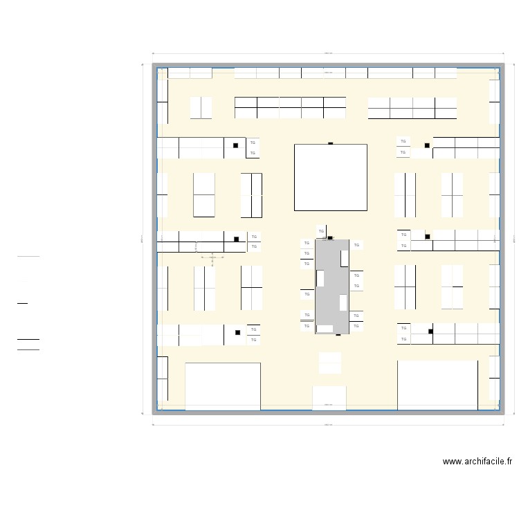 Proposition 1. Plan de 1 pièce et 400 m2