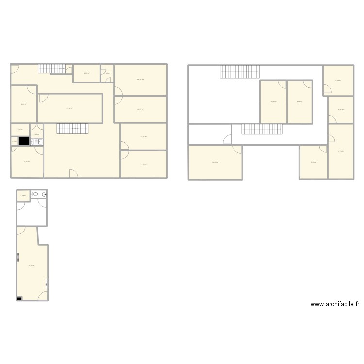 béthune. Plan de 25 pièces et 253 m2