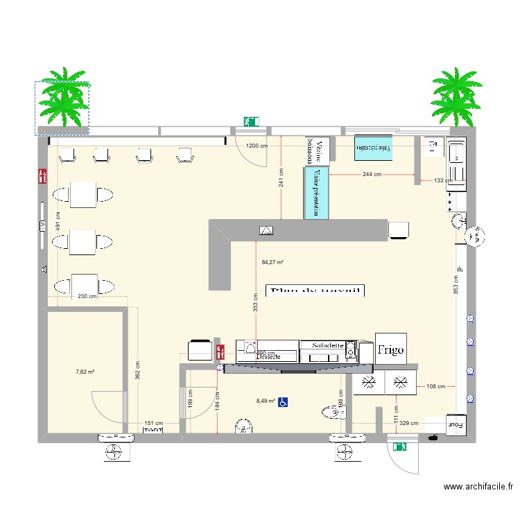 NATH HIBISCUS 2.A. Plan de 3 pièces et 100 m2