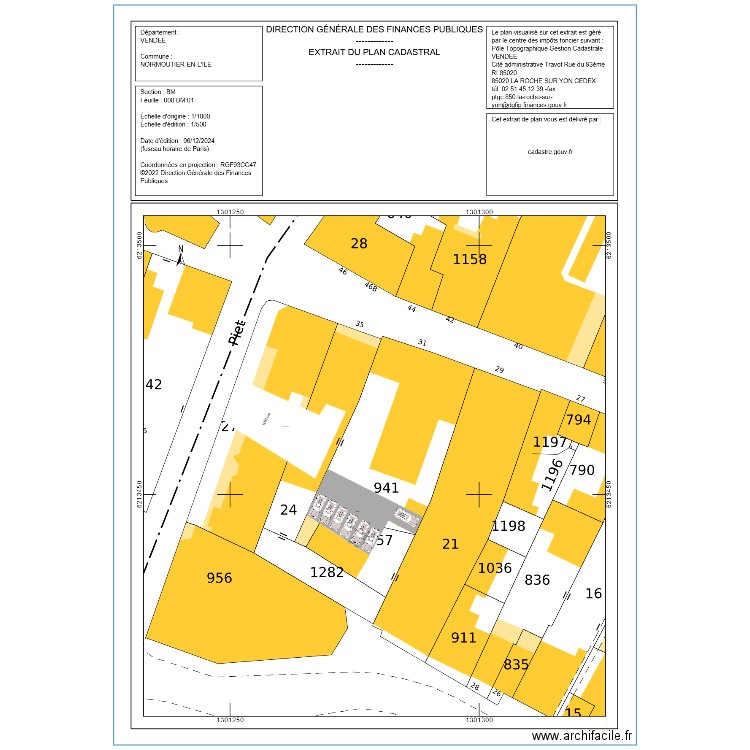 Cadstre parking NO. Plan de 0 pièce et 0 m2