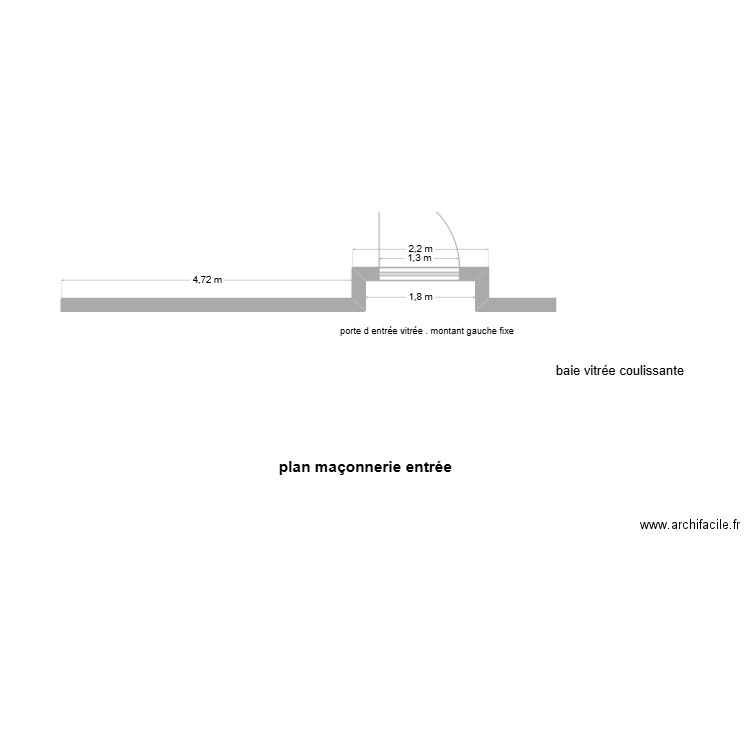 plan entrée maconnerie. Plan de 0 pièce et 0 m2