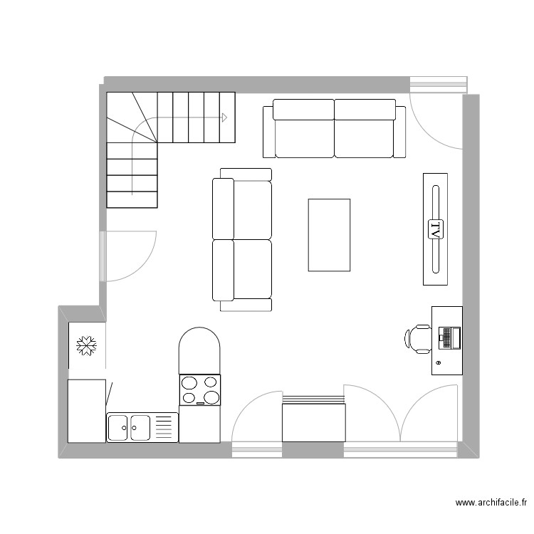 Salon. Plan de 0 pièce et 0 m2