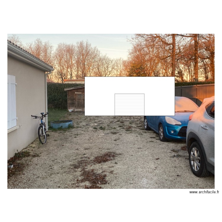 garage future . Plan de 0 pièce et 0 m2