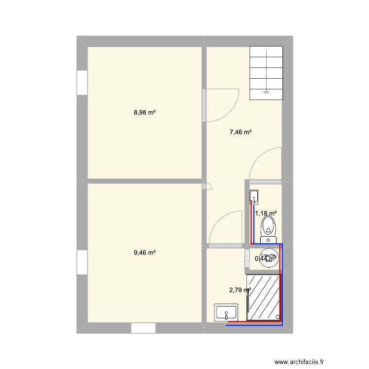 BEAUVAIS 2. Plan de 6 pièces et 30 m2