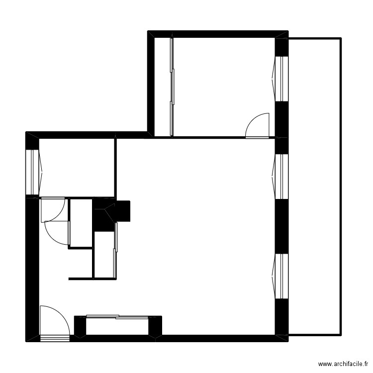 MENRATH. Plan de 7 pièces et 69 m2