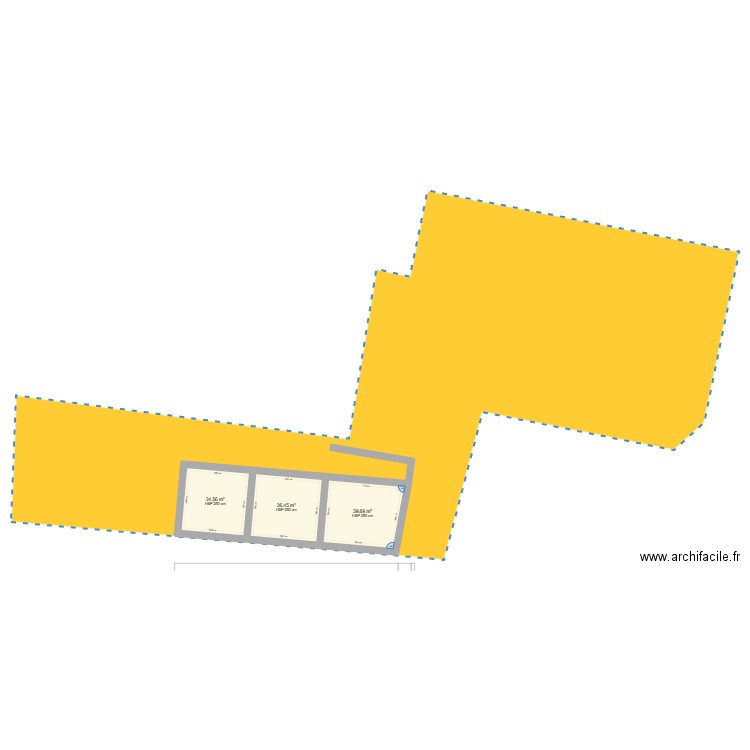 Maison Bouhet 2. Plan de 3 pièces et 111 m2