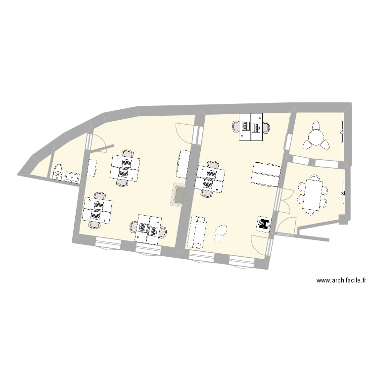 STHO 2025. Plan de 6 pièces et 60 m2