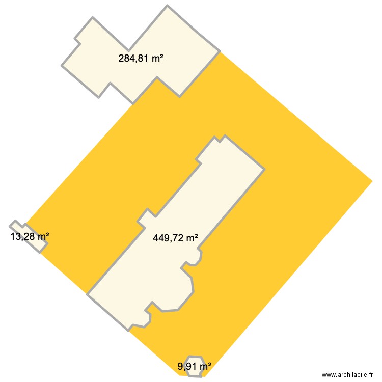 Belle Eglise. Plan de 4 pièces et 758 m2