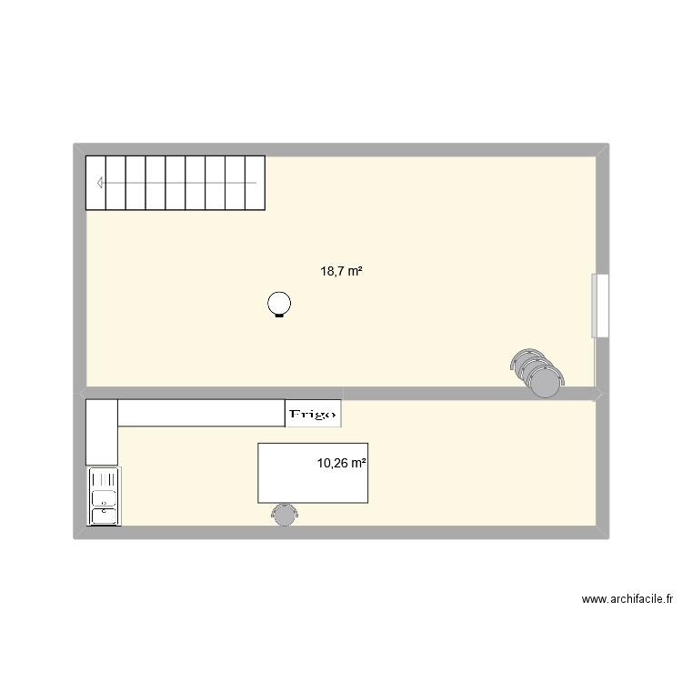 future Maison 1. Plan de 2 pièces et 29 m2