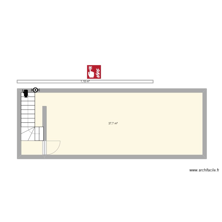 LOCAL STOCKAGE QUANTIN AND CO. Plan de 2 pièces et 39 m2