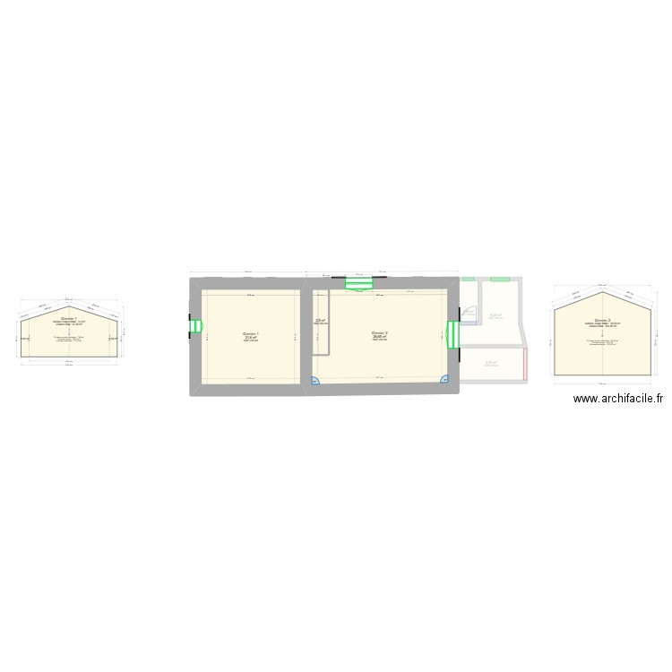 lucie 01. Plan de 11 pièces et 138 m2