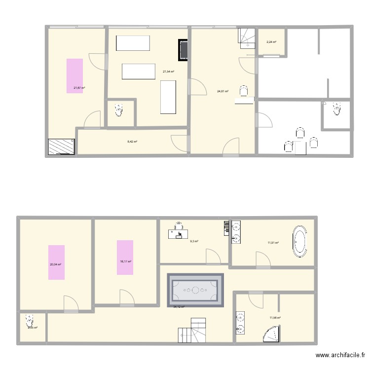 MARIA. Plan de 12 pièces et 184 m2