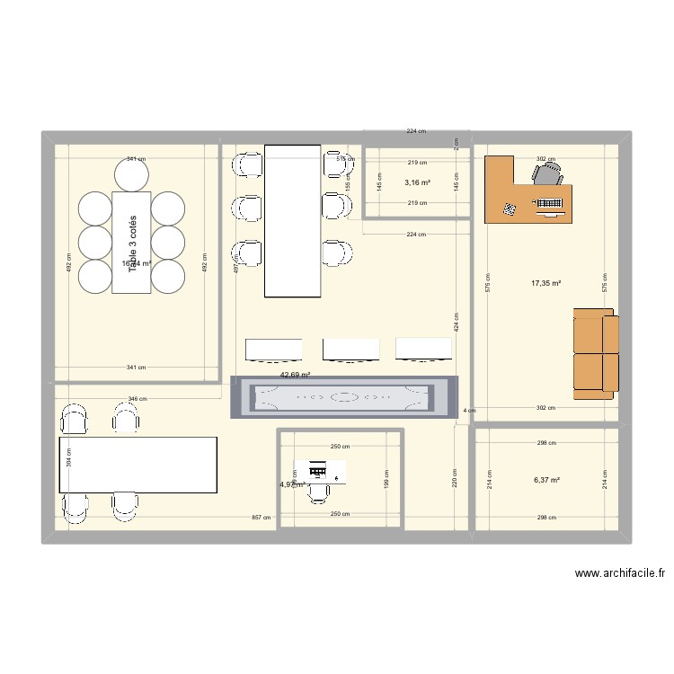 plan bureau. Plan de 0 pièce et 0 m2