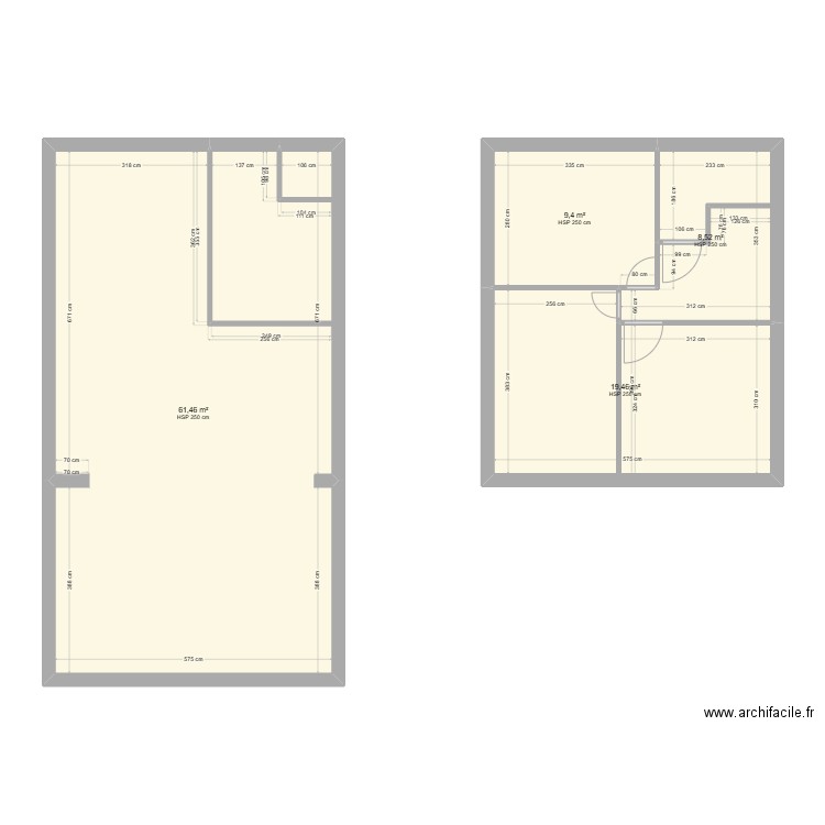 fethi. Plan de 4 pièces et 99 m2