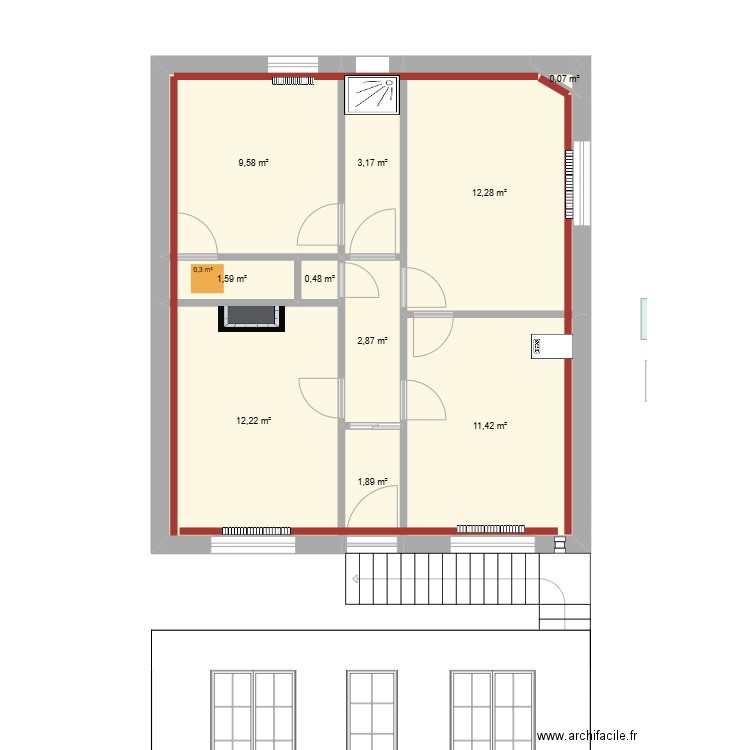 pplan ok CLIENT VALIDE. Plan de 31 pièces et 298 m2