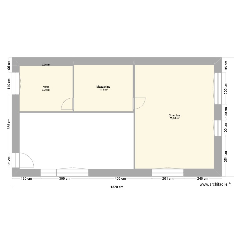 Maison Sarzeau VB1 - 03/12/2024. Plan de 4 pièces et 54 m2