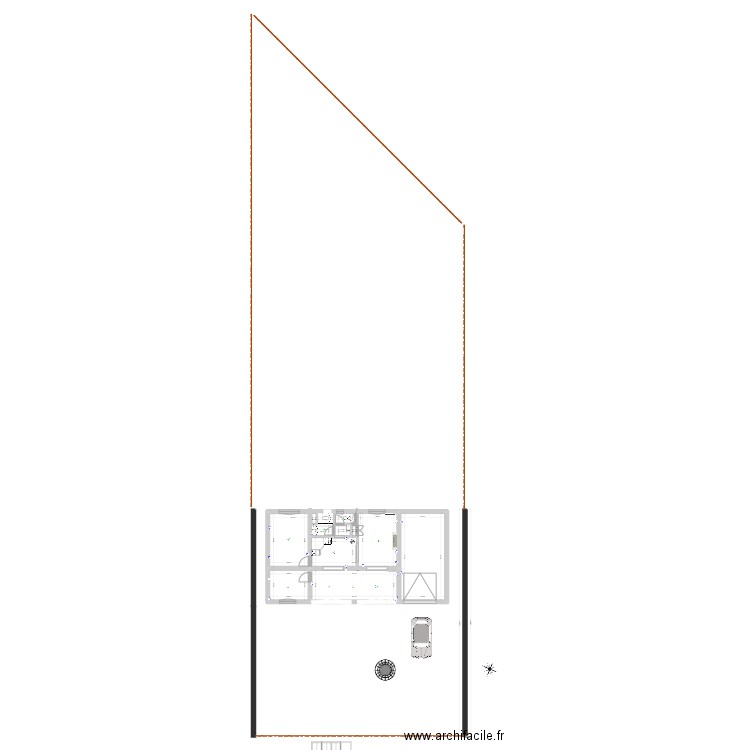 Plan 001. Plan de 11 pièces et 77 m2