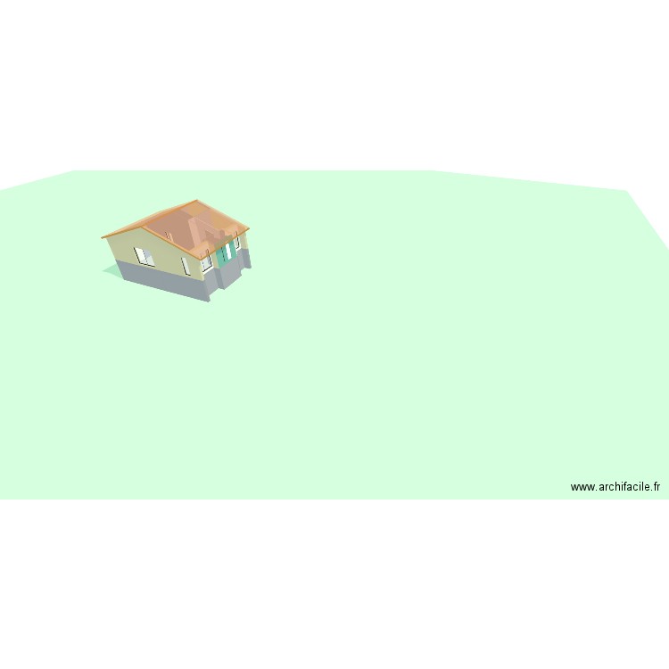 RDC Pivoines. Plan de 13 pièces et 174 m2