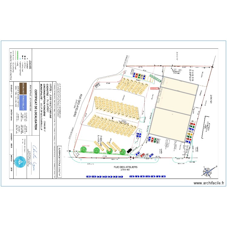 Plan d'occupation Boucherville Varenne 2 entrées. Plan de 2 pièces et 1950 m2