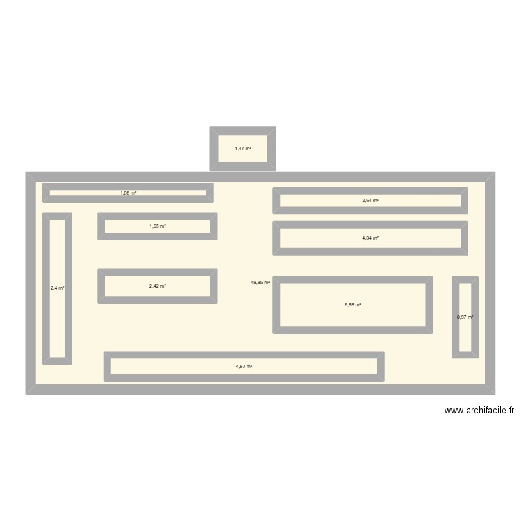 plan spar. Plan de 11 pièces et 125 m2