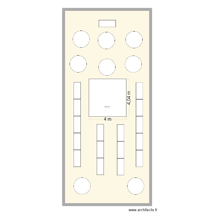 mariage 180 personnes. Plan de 1 pièce et 185 m2