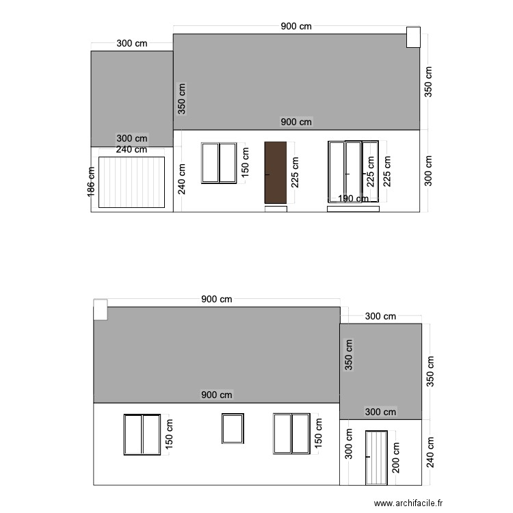 facade maison initial Ad-Ar. Plan de 0 pièce et 0 m2