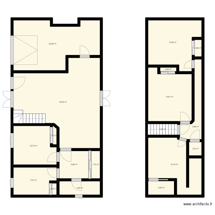 maison enzo. Plan de 18 pièces et 155 m2