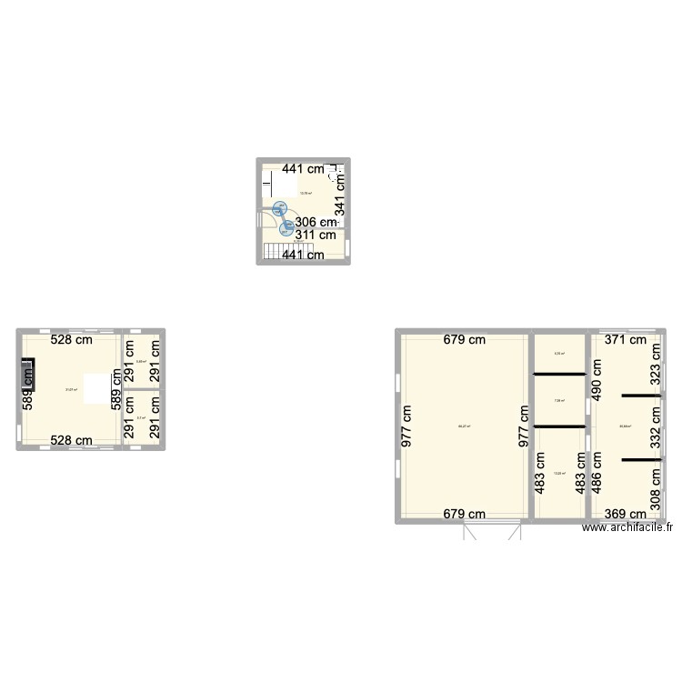 plan labo beaupuy. Plan de 10 pièces et 193 m2