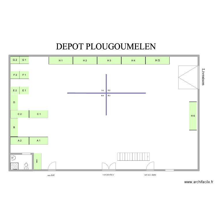 DEPOT PLOUGOUMELEN . Plan de 0 pièce et 0 m2