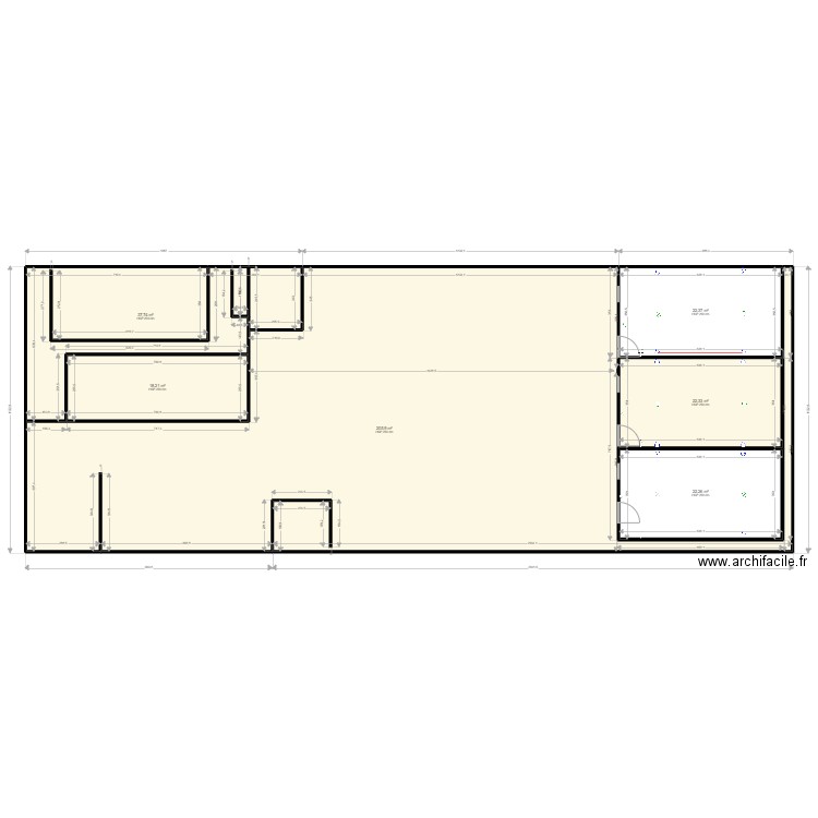 isint. Plan de 6 pièces et 329 m2