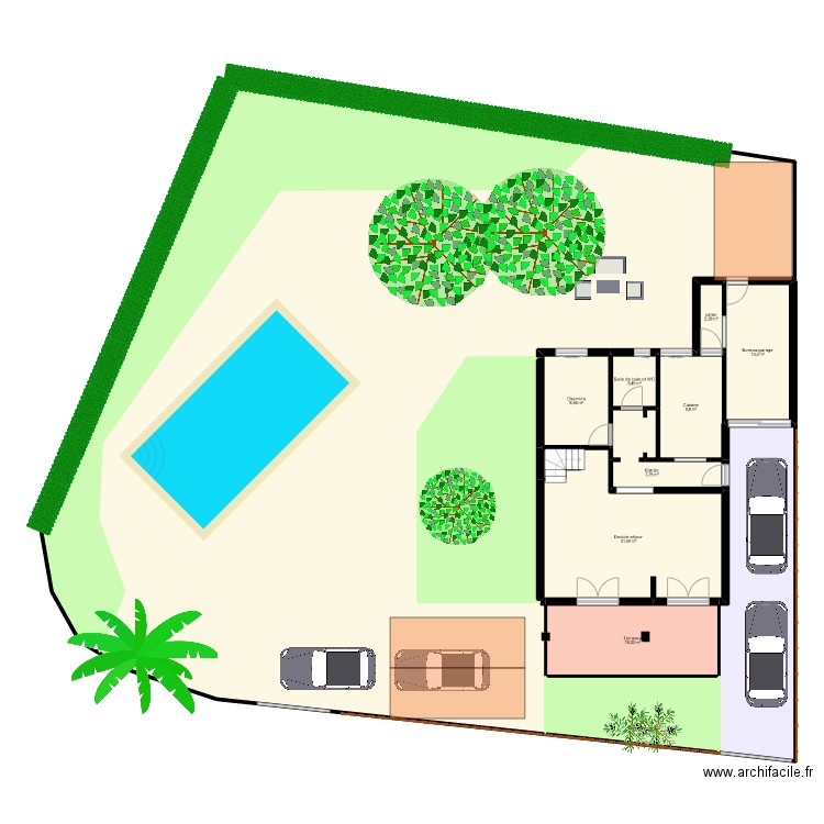 SLAMA. Plan de 20 pièces et 645 m2